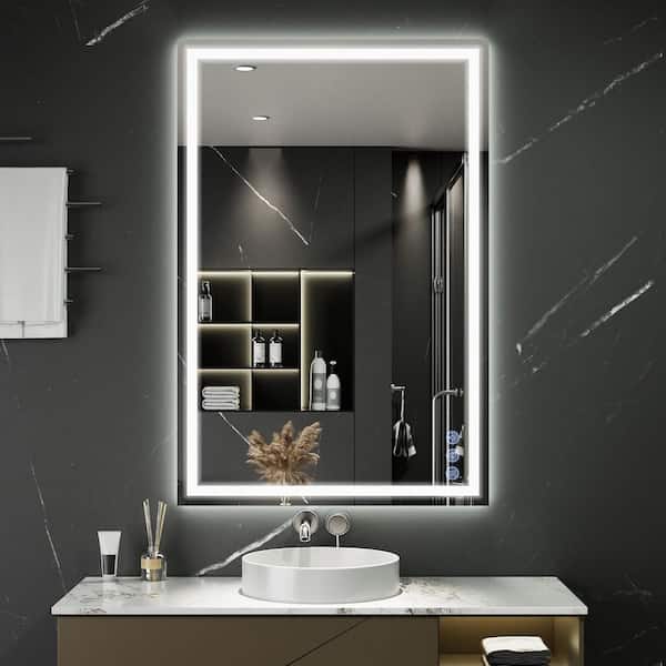 XRAMFY 47.6 in. W x 31.5 in. H LED Frameless Bathroom Vanity