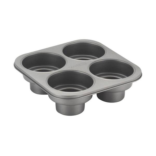 Cake Boss Novelty Nonstick Bakeware 4-Cup Round Cakelette Pan