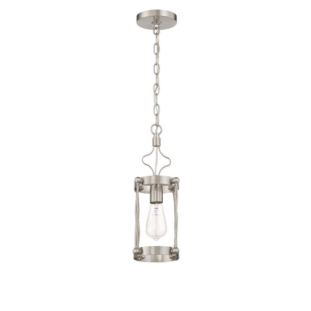 Jolenne Brushed Polished Nickel Mini Pendant Light