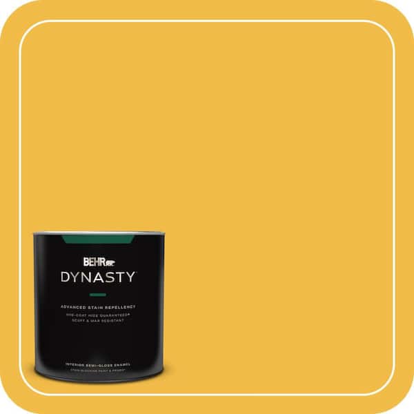 BEHR DYNASTY 1 qt. #P280-6 Bling Bling Semi-Gloss Enamel Interior Stain-Blocking Paint and Primer