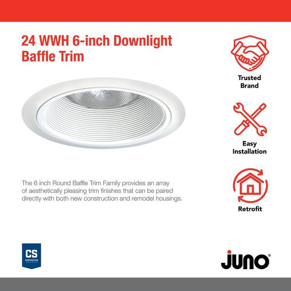 Juno Lighting R122WH 3-Wire Cord and Plug Connector (White), Trim -   Canada