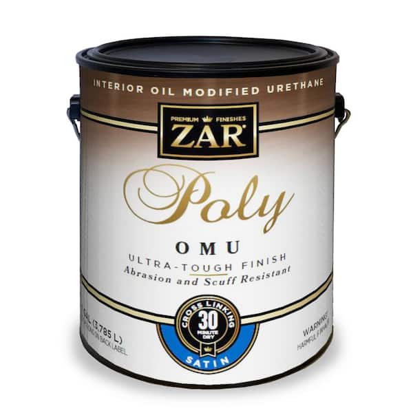 ZAR 1 gal. Clear Satin Oil-Modified Interior Polyurethane OMU