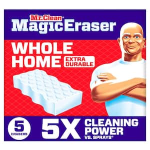 Magic Eraser Whole Home Extra Durable 2.2 in. Multi-Purpose Scrubbing Pad Cleaning Sponge(5-Count)
