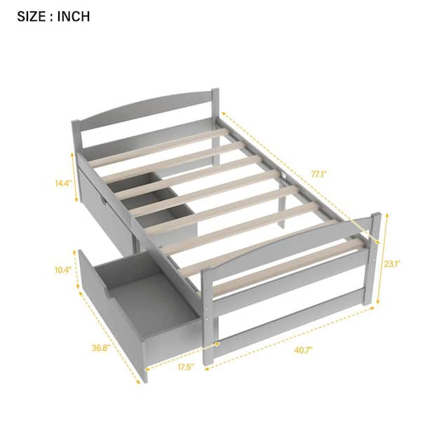 Metal deals captains bed