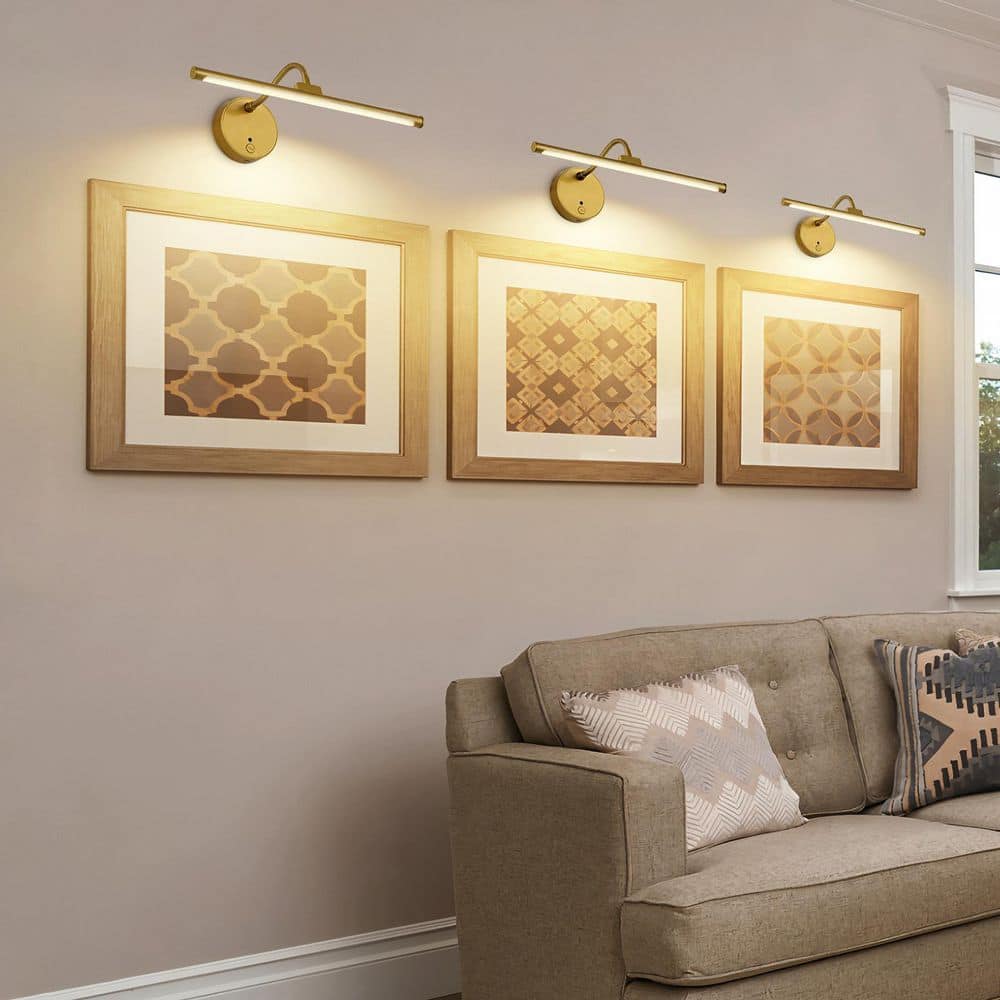13.4 in. Gold Dimmable LED Picture Light with Remote Control and Swivel price history on PriceWatchPro