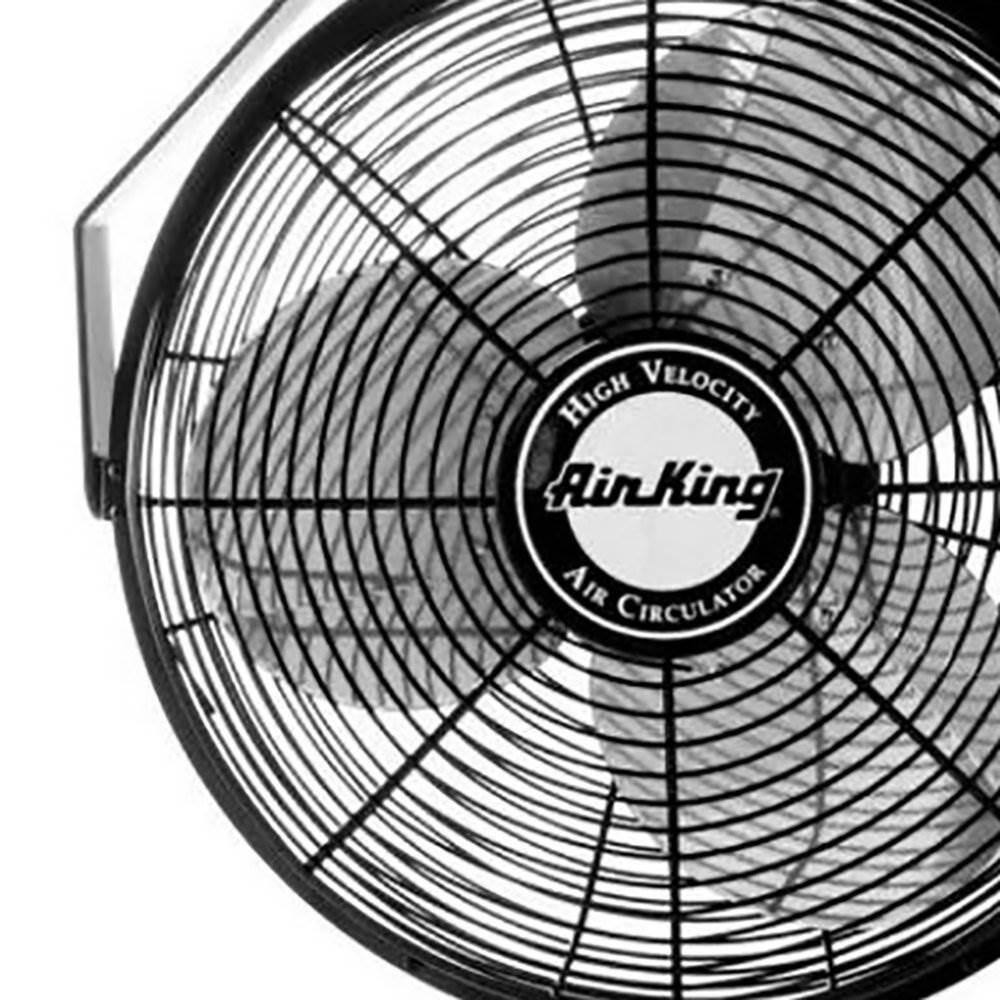 Air King 18-Inch Black Industrial Ceiling Mount Fan