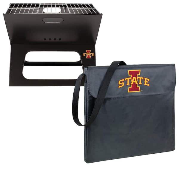 Picnic Time X-Grill Iowa State Folding Portable Charcoal Grill