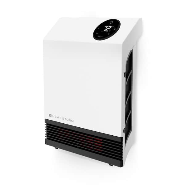 Deluxe 1000W Electric Convection/Radiant Infrared Quartz Compact Wall Heater with Built-In Thermostat/Overheat Sensor