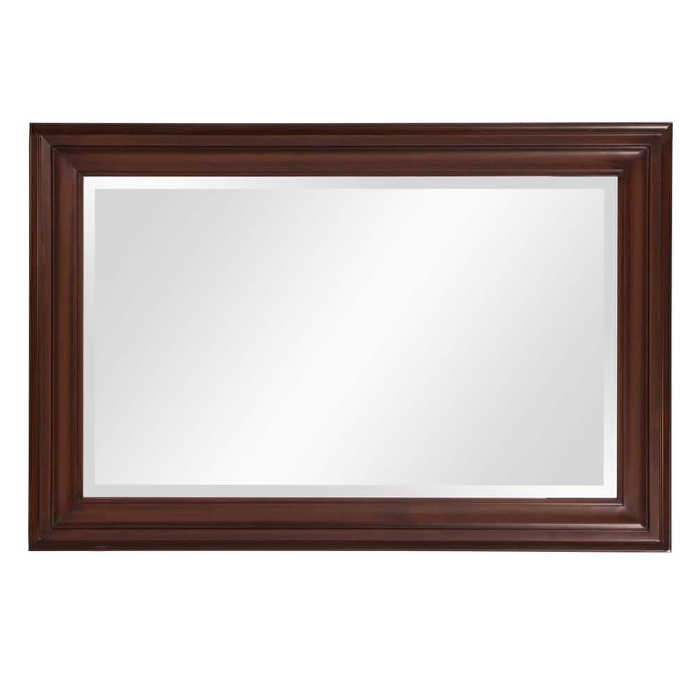 George Chocolate Brown Wood Framed Full Length Mirror