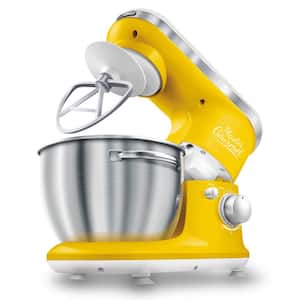 4.2 Qt. 6-Speed Yellow Stand Mixer with Dough Hook