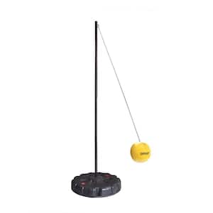 Tetherball Set with Fillable Base in Black/Yellow