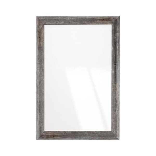 BrandtWorks 33 in. W x 51 in. H Americana Timber Rustic Sloped Wall Mirror