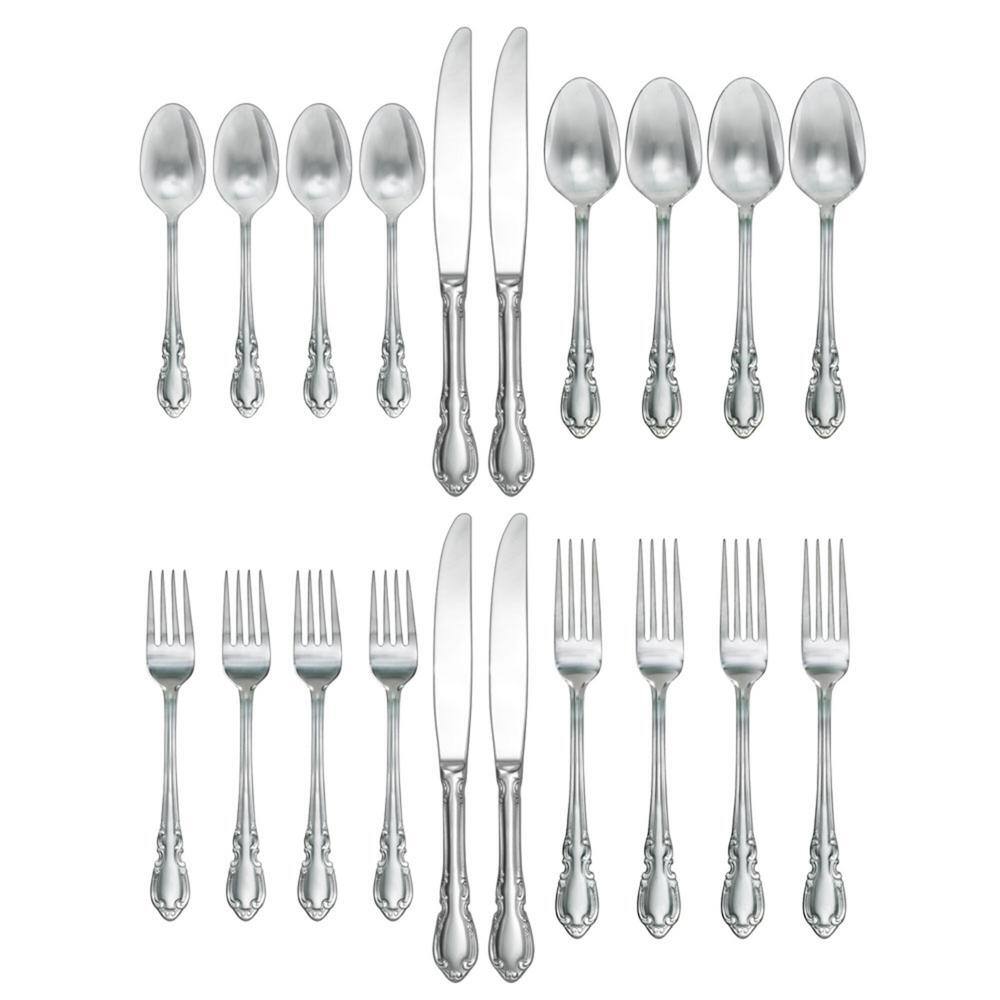 Pfaltzgraff Pfaltzgraff Vienna 20-Piece Stainless Steel Flatware Set, Service for 4