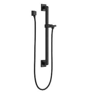 24 in. Adjustable Slide Bar for Handheld Showerheads in Matte Black