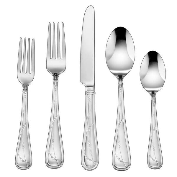 Cuisinart Cacile Collection 45-Piece Flatware Set in Silver