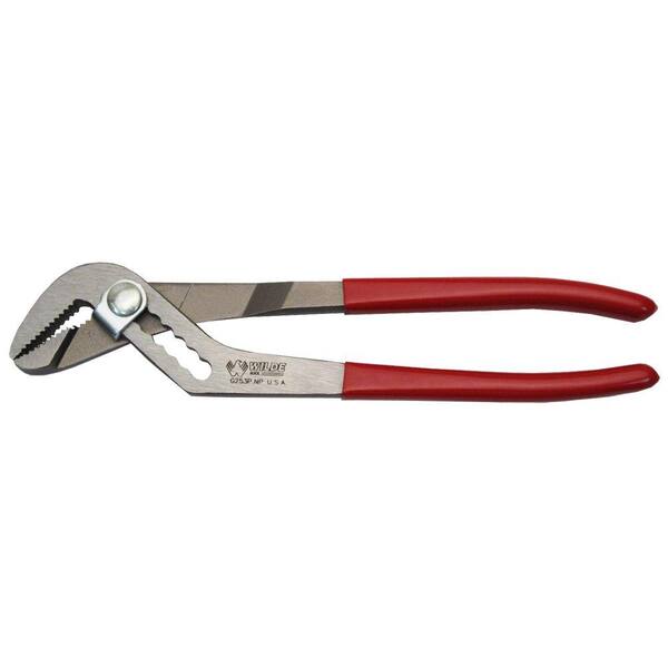 Wilde Tool 10 in. Angle Nose Slip Joint Water Pump Pliers with Grip