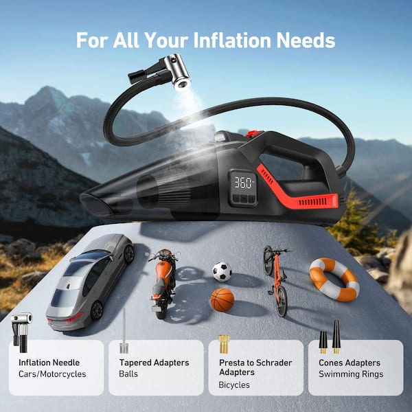AstroAI 150PSI Air Inflator with Vacuum Function-12V 2-in-1 Pump