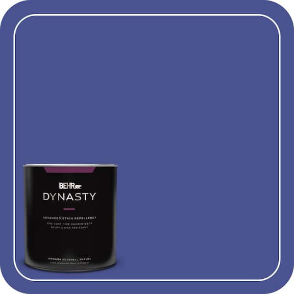 BEHR DYNASTY 1 qt. #P540-7 Canyon Iris One-Coat Hide Eggshell Enamel Interior Stain-Blocking Paint & Primer