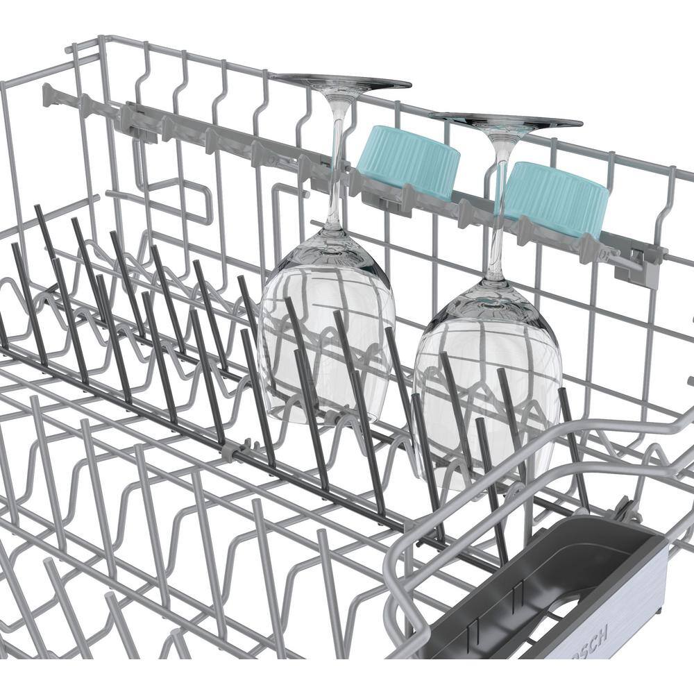 24" White Built-In Smart Dishwasher with Stainless Steel Tub