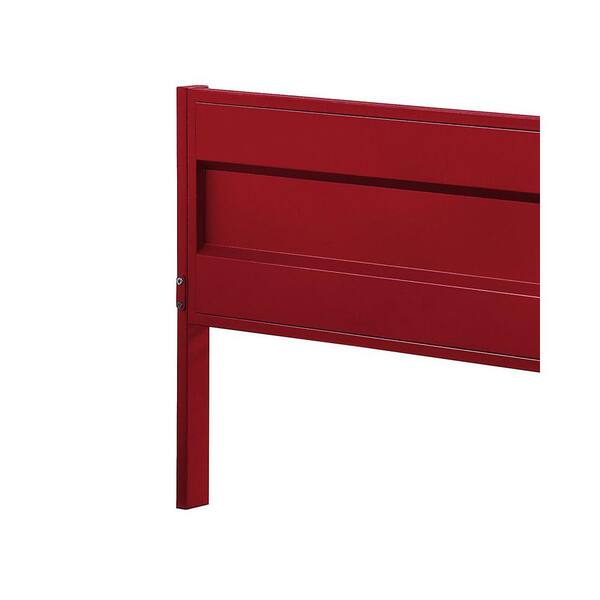 Acme Furniture Cargo Red Twin Bed 35950T - The Home Depot