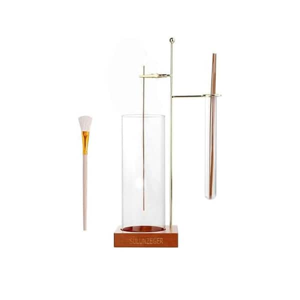 Afoxsos Glass Incense Holder with Removable Ash Catcher and Storage Tube