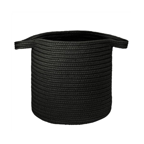 Colonial Mills 16 in. x 16 in. x 20 in. Ebony Addison Braided Laundry Basket