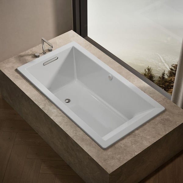 KOHLER Underscore 66 in. x 36 in. Rectangular Whirlpool Bathtub