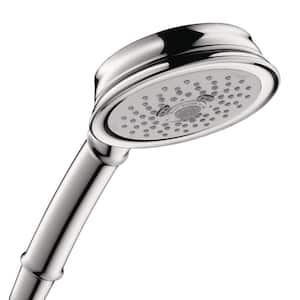 3-Spray Patterns with 4.3 in. Single Wall Mount Handheld Adjustable Shower Head in Chrome