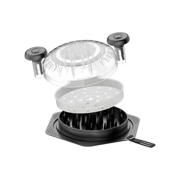 Large Chicken Shredder with Ergonomic Handle Non-Slip Meat Shredder Tool for Pork Beef Includes Brush and Fork (Black)