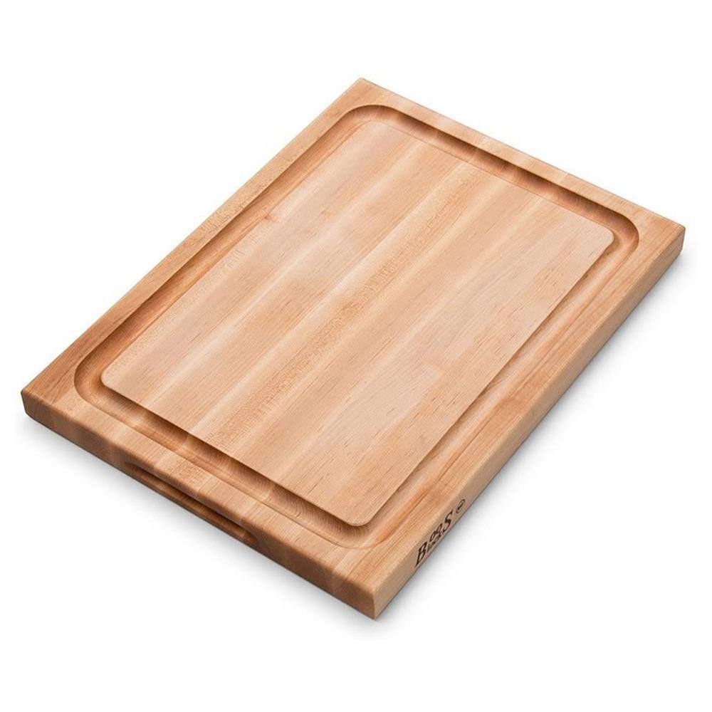 Maple Wood Reversible Cutting Board with Juice Groove