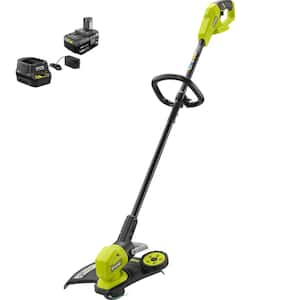 ONE+ 18V 13 in. Cordless Battery String Trimmer/Edger and. 5 Gal. Electrostatic Sprayer with 4.0 Ah Battery and Charger