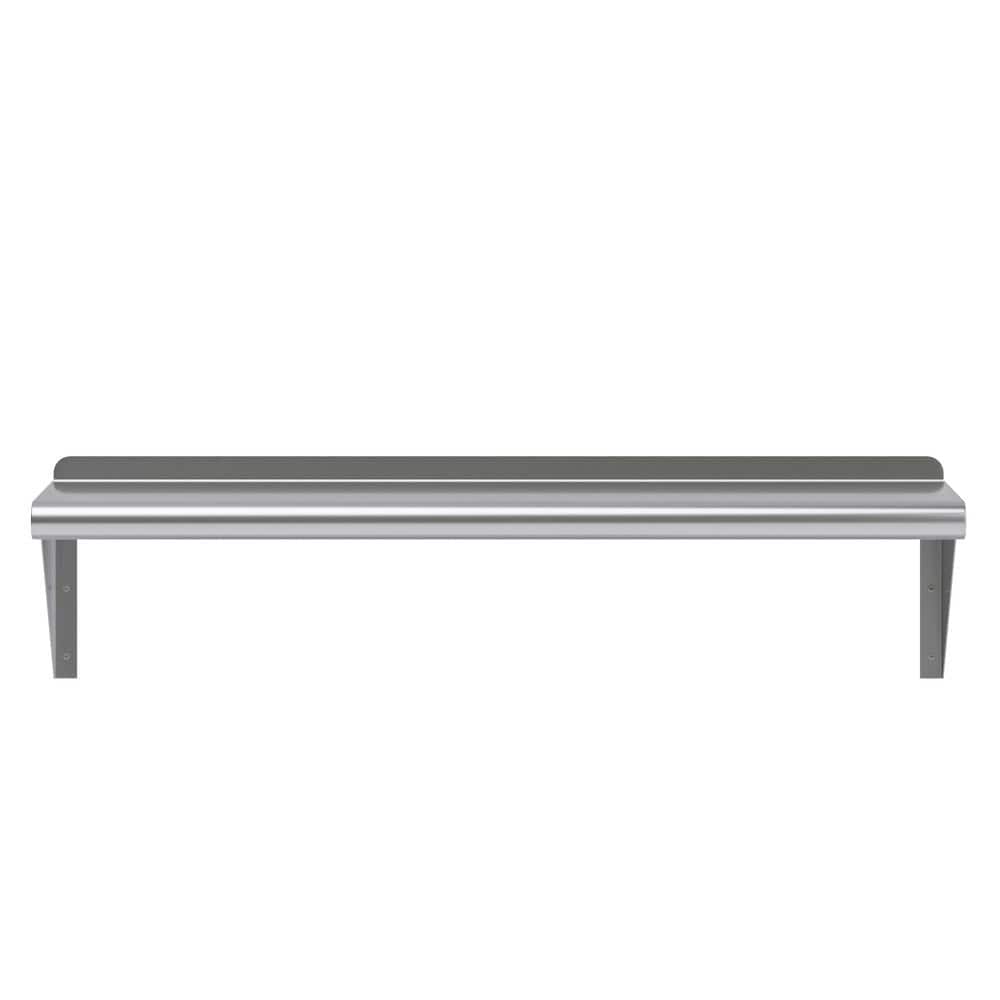36" Stainless Steel Wall Shelf with Brackets
