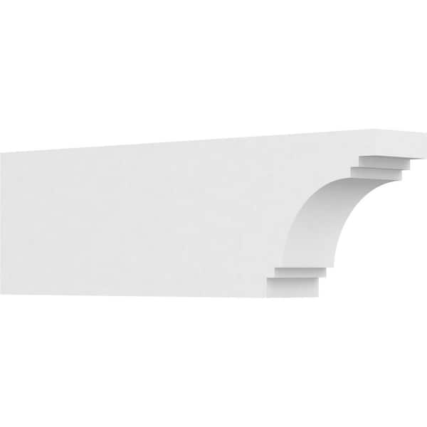 Ekena Millwork 3 in. x 6 in. x 20 in. Pescadero PVC Rafter Tail Brace