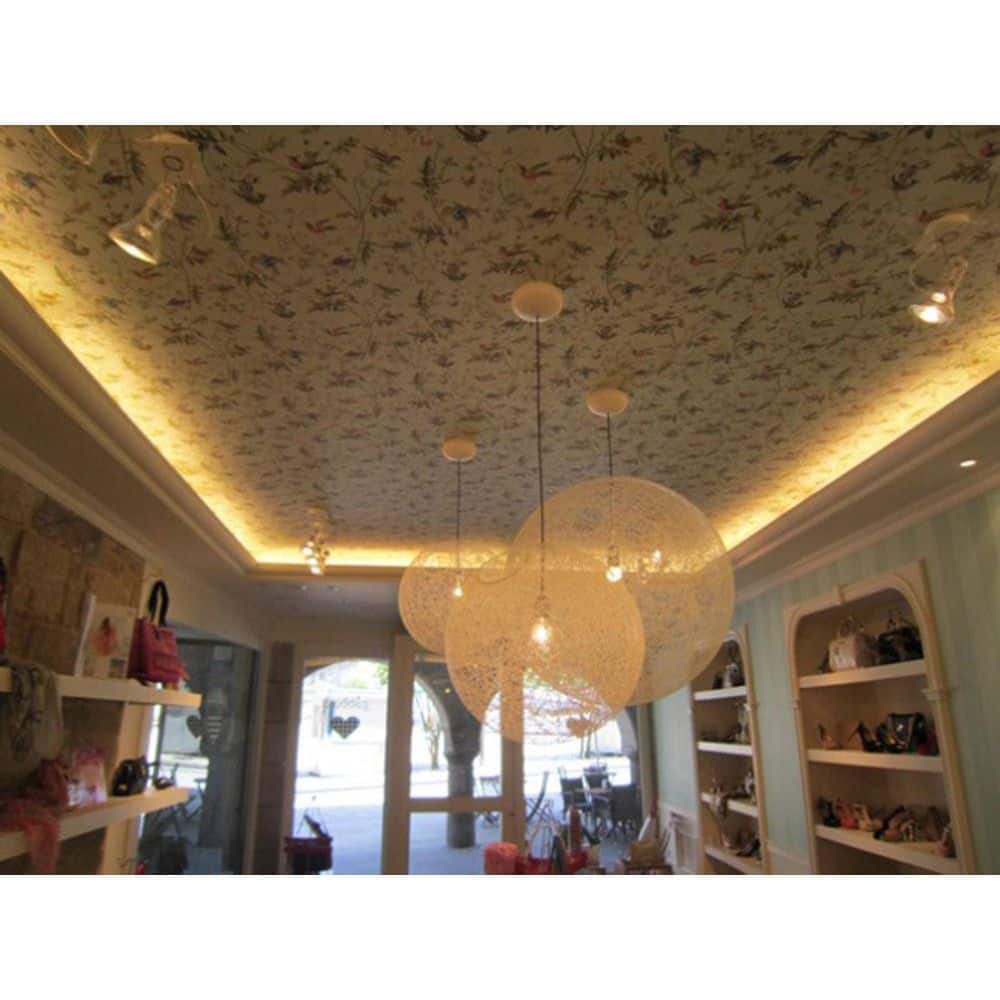 Primed White Polyurethane Crown Moulding for Indirect Lighting