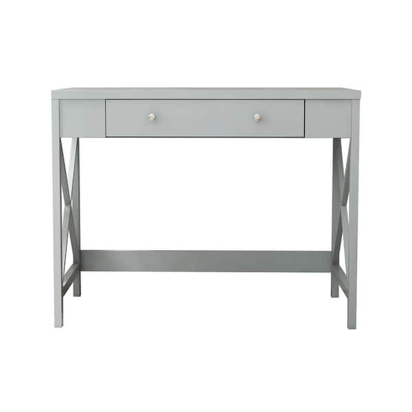 Tidoin 39.37 in. Gray Rectangular Wood Coffee Table with 1-Drawer