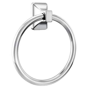 Adler Wall Mounted Towel Ring in Chrome