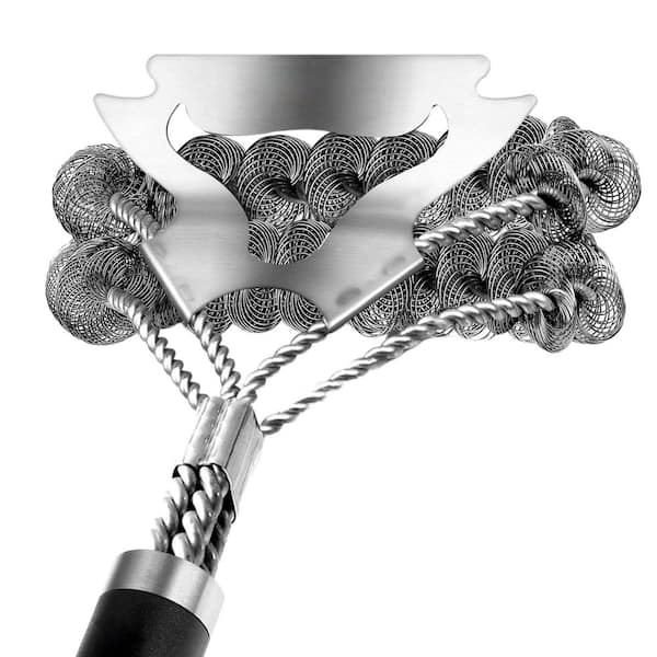 18 in. Stainless Steel Grill Brush for Outdoor Grill, Smoker, Gas and Charcoal Grill Cleaning and Gift Giving (1-Pack)