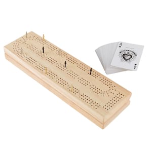 Wooden Cribbage Board Game Set