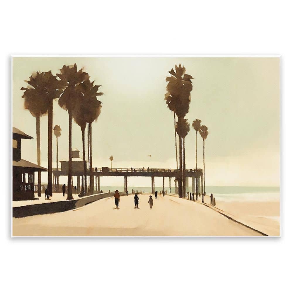 Tropical Beach Walkway by Noah Bay Unframed Nature Graphic Art Print 10 in. x 15 in. price history on PriceWatchPro
