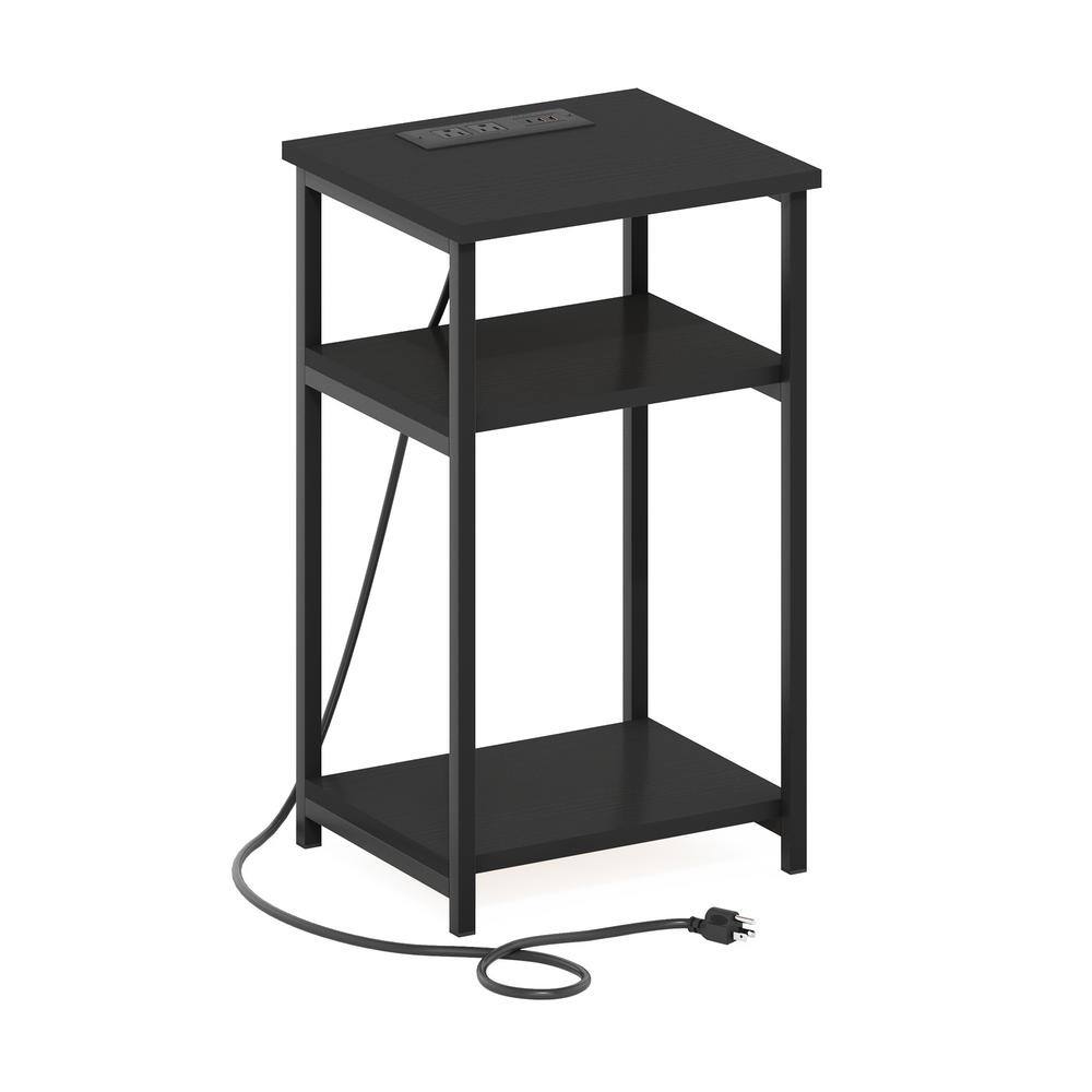 Moretti 13.9 in. Americano Rectangle Wood 3-Tier End Table with USB and Type-C Charging Port price history on PriceWatchPro