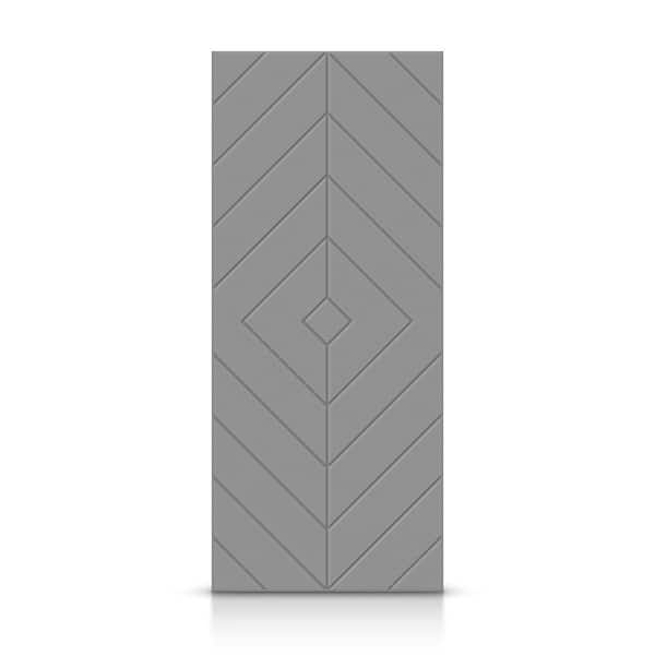 CALHOME 42 in. x 96 in. Hollow Core Light Gray Painted Composite MDF Interior Door Slab