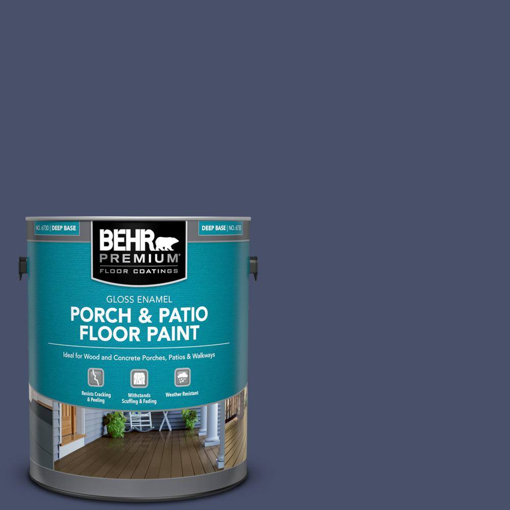 1 gal. #M530-7 Elegant Navy Gloss Enamel Interior/Exterior Porch and Patio Floor Paint price history on PriceWatchPro