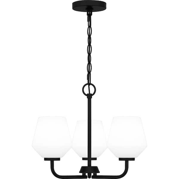 Quoizel Nielson 3-Light Matte Black Pendant Light