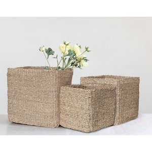 Handwoven Seagrass Baskets (Set of 3)
