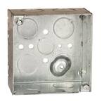 RACO 4 in. W x 1-1/2 in. D Galv. Steel Gray 2-Gang Drawn Square Plenum ...
