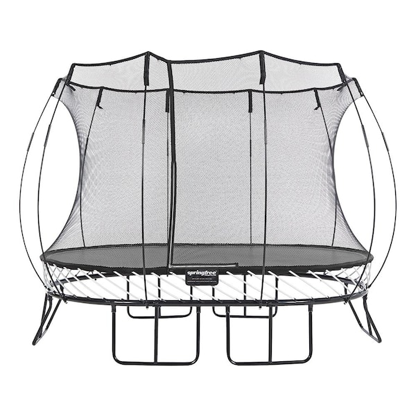 SPRINGFREE Kids 8 ft. x 13 ft. Outdoor Large Oval Trampoline with Enclosure