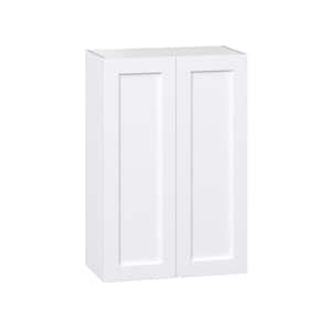 27 in. W X 40 in. H X 14 in. D Mancos Bright White Shaker Assembled Wall Kitchen Cabinet