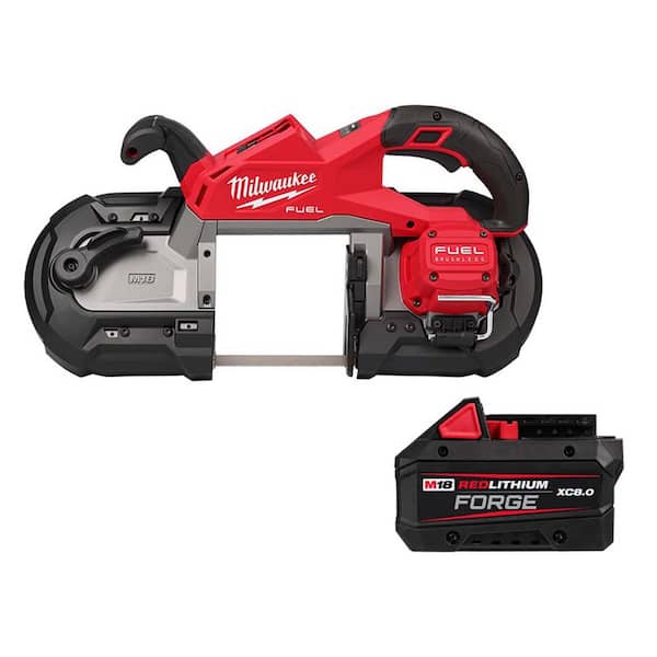 M18 FUEL 18V Lith-Ion Brushless Cordless Deep Cut Band Saw w/ FORGE XC 8.0 Ah Battery