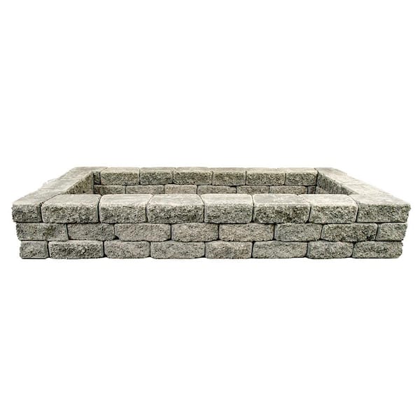 Mutual Materials StackStone 83 in. x 39 in. x 12 in. Northwest Blend Concrete Raised Garden Bed