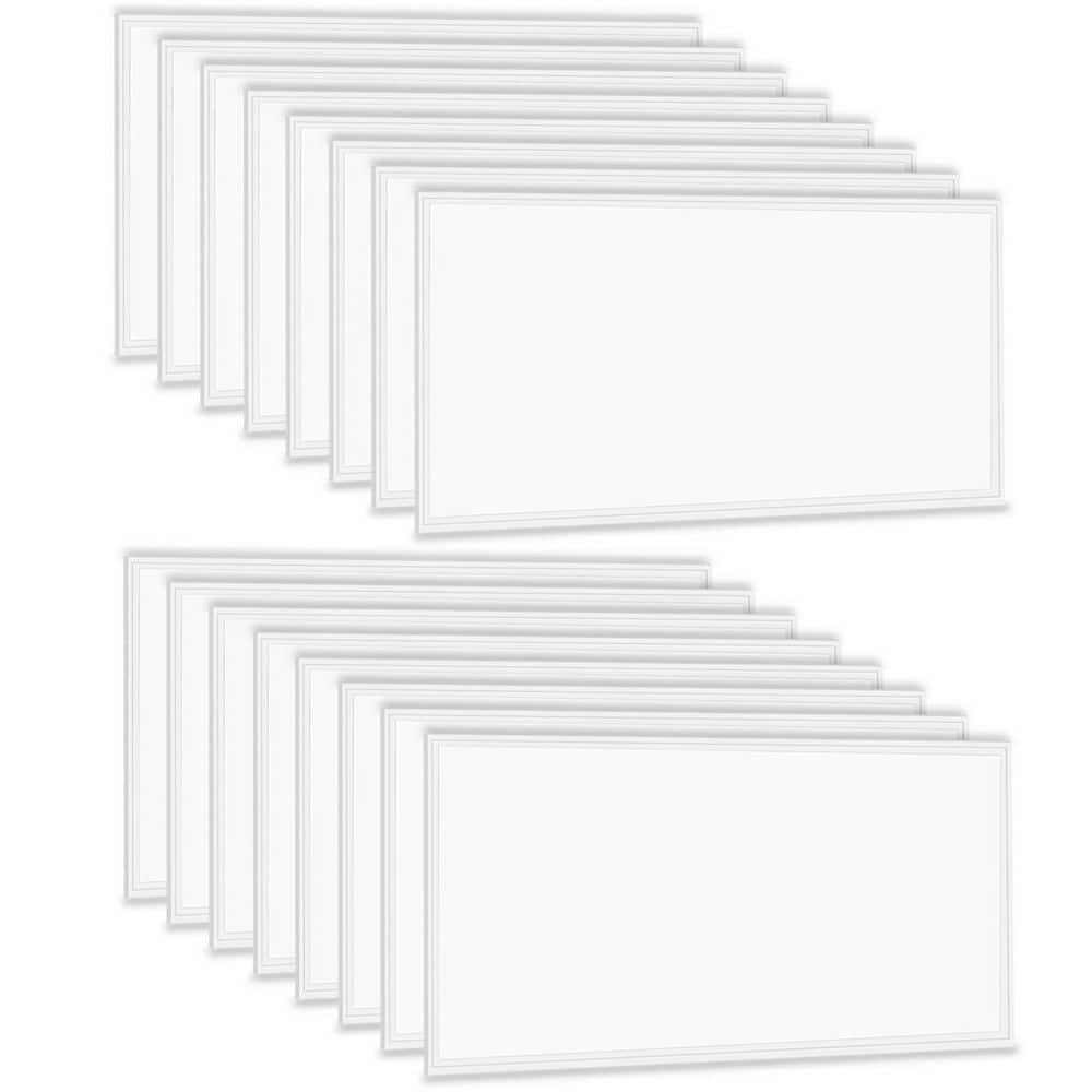 2 ft. x 4 ft. 7800 Lumens Integrated LED Troffer Light 5000K ETL Listed LED Edge-lit Panel Light (16-Pack) price history on PriceWatchPro